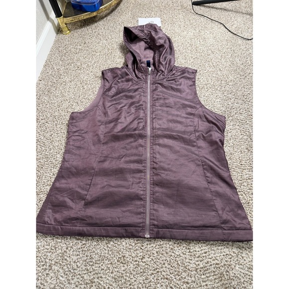 Gear For Sports Jackets & Blazers - Gear for Sports Womens Plum Purple Hooded Fleece Lined Full Zip Vest XL